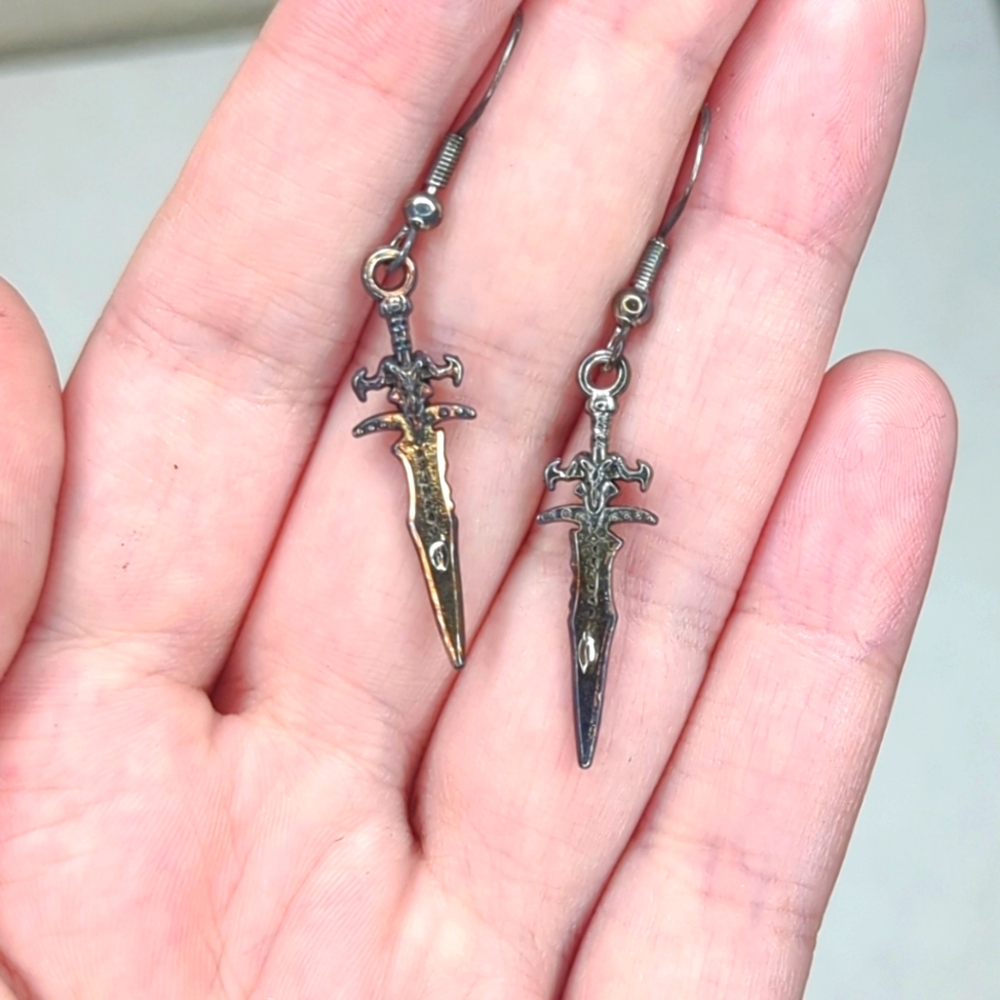 Dagger Earrings - Picture 9 of 10